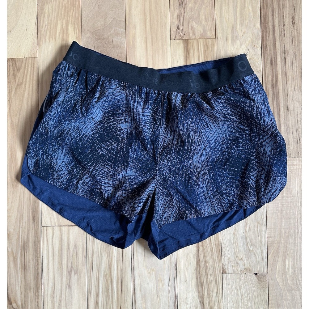 Outdoor Voices  Hudson Shorts Women's Small Blue 2.5" Elastic Waist Stretch Run